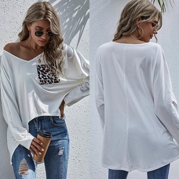 Tops - Leopard Print Hi Lo Top